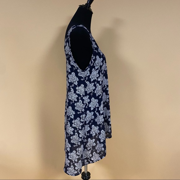 5/$20 Painted Threads Black Floral Swim Cover Up Dress Size M - Picture 4 of 7